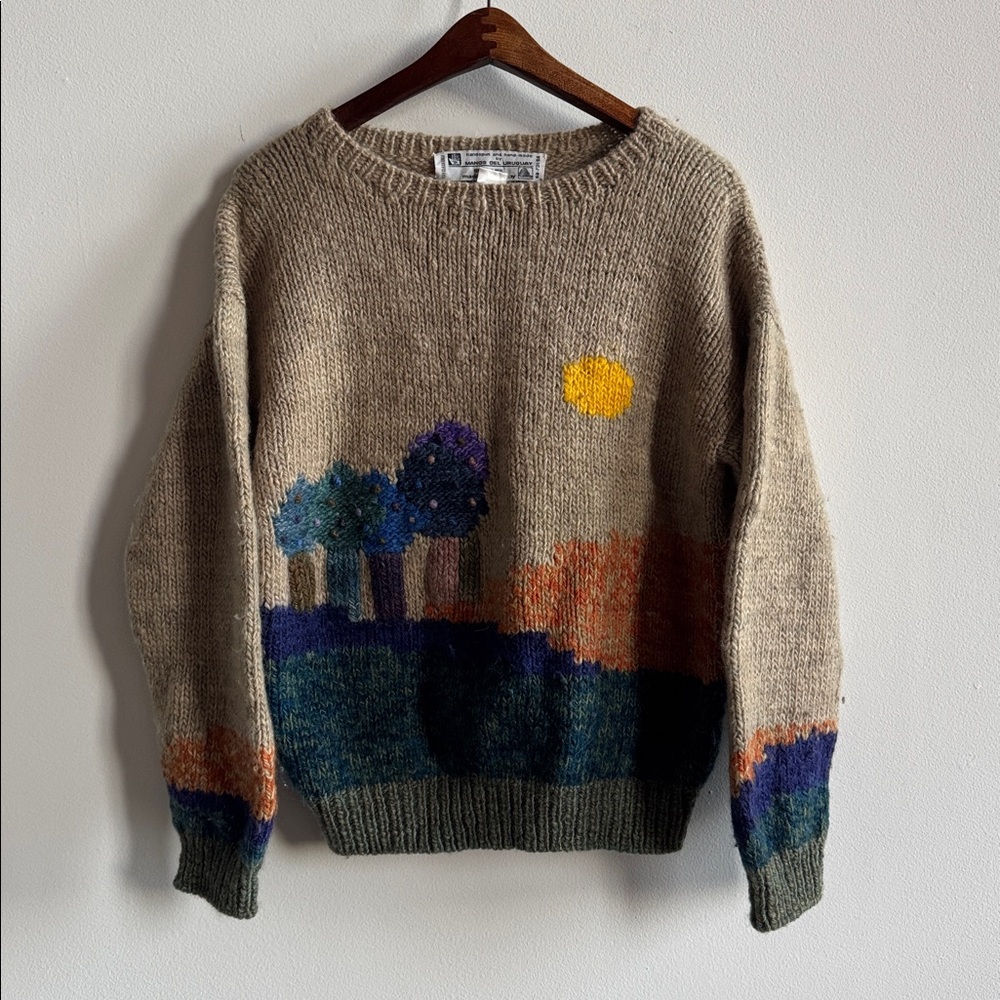 Manos Del Uruguay Handspun Hand Made 100% wool sweater